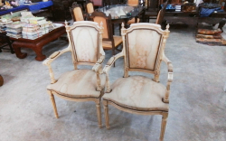 A Pair Antique Wooden Air Chairs.