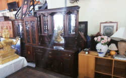 Mirror​ Back Sideboard and 3 Cupboard .
W.158 D.52 H.214 Cm.