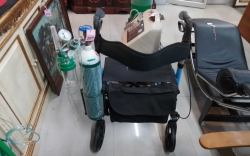 Wheelchair with Oxygen bottle 