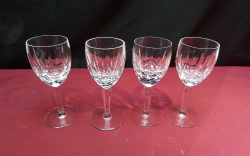 4x Larger Crystal Sherry Glasses.