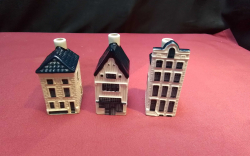 3 x KLM BOLS DELFT HOUSES: numbers 6, 26 and 67