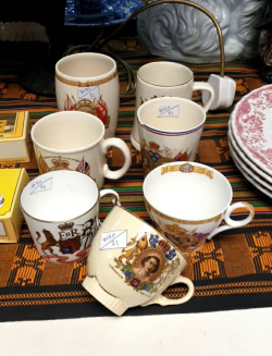 7  Comerative collectable cups a/f