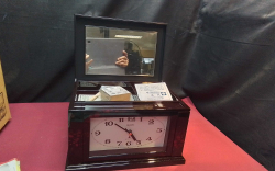 Japanese Desk Clock Quartz Organizer.(new in box)