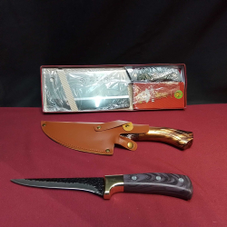 3 New Japanese Stainless Steel Kitchen Carving Knives+ Chopper.