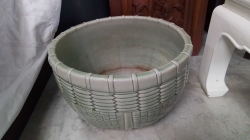 Large Green  Celadon  Pot.
W.36 H.26 Cm.     