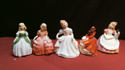 5 Royal Doulton Lady figures 