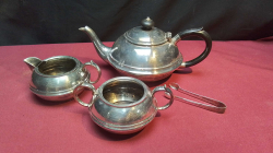 SHEFFIELD Silver plated 3-pc. Tea Set     