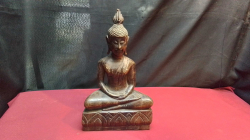 An Old Wooden Buddha.
W.22 H.33 Cm.