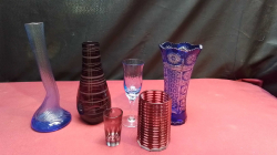 6 Pieces of Bohemian Glasses.