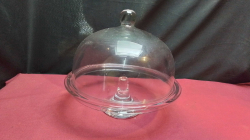 A Lovely Glass Cake Stand with Dome.