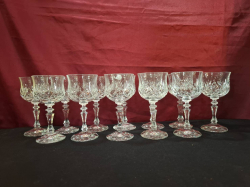 12 Crystal small wine glasses