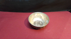 Antique Silver Chinese Bowl (Stamped). W.12 H.6 Cm. 