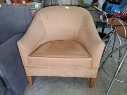 A Single seat brown sofa