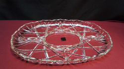 German MILKASA Glass Nuts Tray. W.24 L.38Cm. 