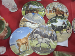 6 Spode Collectors HORSE PLATE. W.9cm